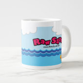 Farbiger roher Tintenfisch Illustriert Jumbo-Tasse (Vorderseite Rechts)