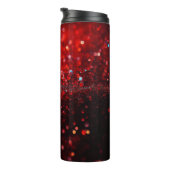 Farbiger roter Glitzer Thermal Tumbler 12oz Thermosbecher (Nach rechts gedreht)