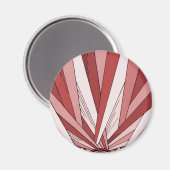 Farbiger Roter Sonnenaufgang Magnet (Vorderseite/Rückseite)