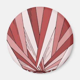 Farbiger Roter Sonnenaufgang Magnet