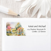 Farbiger Rustikaler Fall | Rücksendeadresse (Insitu)