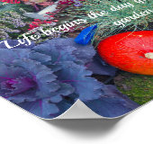 Farbiger rustikaler Herbstgarten Poster (Ecke)