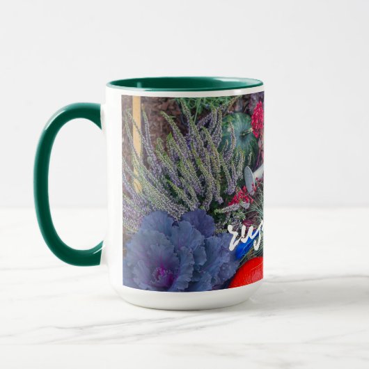 Farbiger rustikaler Herbstgarten Tasse (Links)