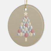 Farbiger Sand-Dollar-Tree (beige) Keramikornament (Links)