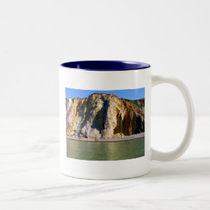 Farbiger Sand von Alum Bay Zweifarbige Tasse