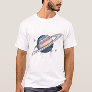 Farbiger Saturn T-Shirt
