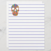 farbiger Schädel (Vorne/Hinten)