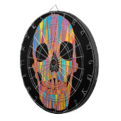 farbiger Schädel Dartscheibe (Vorderseite rechts)