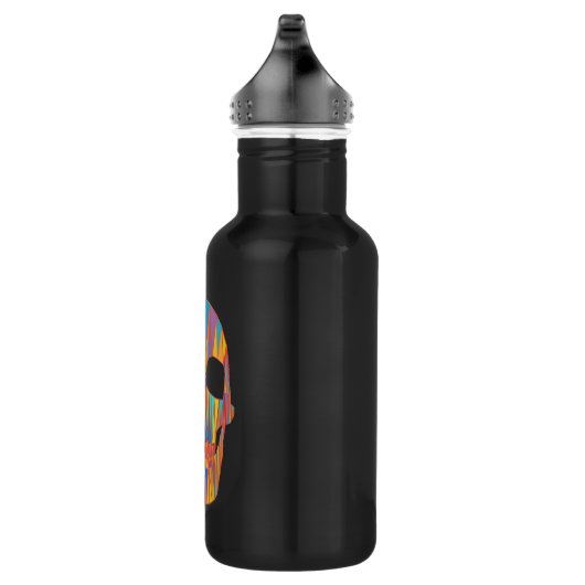 farbiger Schädel Edelstahlflasche (Rechts)