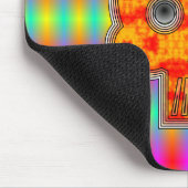 farbiger Schädel Mousepad (Ecke)