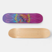 Farbiger SchädelSkate Skateboard (Horizontal)