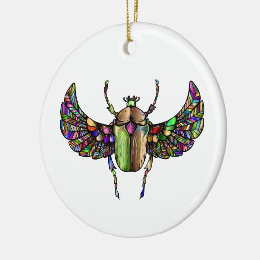 Farbiger Schal Keramik Ornament (Links)