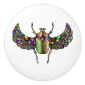 Farbiger Schal Keramikknauf (Vorderseite)