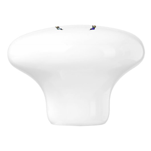 Farbiger Schal Keramikknauf (Seitenansicht)