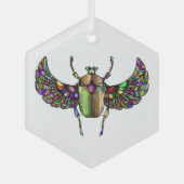 Farbiger Schal Ornament Aus Glas (Vorderseite)