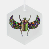 Farbiger Schal Ornament Aus Glas (Rückseite)