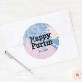 Farbiger Schlaganfall Purim Sticker (Umschlag)