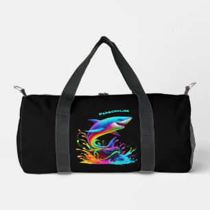 Farbiger Schlittschuh Duffle Bag
