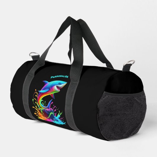 Farbiger Schlittschuh Duffle Bag (Rechte Ecke)