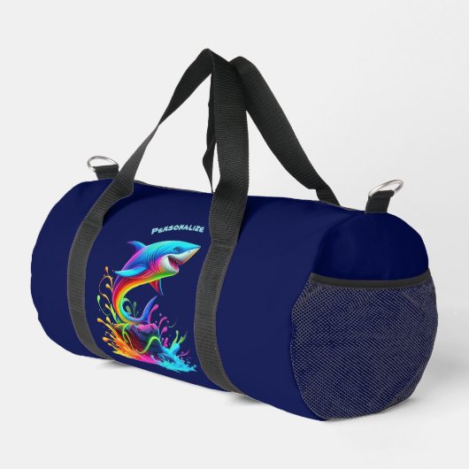 Farbiger Schlittschuh Duffle Bag (Rechte Ecke)