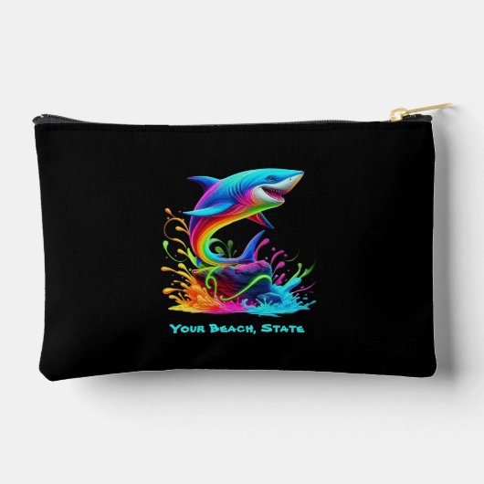 Farbiger Schlittschuh Zubehörtasche (Rückseite)