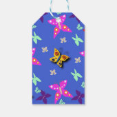 Farbiger Schmetterling Geschenkanhänger (Rückseite)