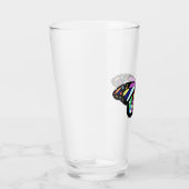 Farbiger Schmetterling Glas (Rechts)