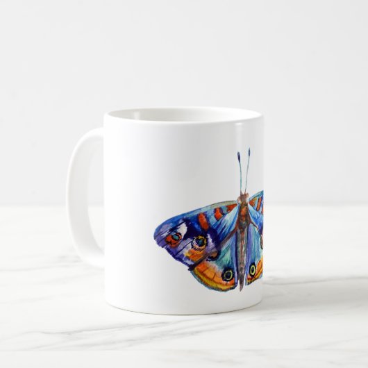 Farbiger Schmetterling Kaffeetasse (Vorderseite Links)