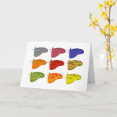 Farbiger Schmetterling Notecard Karte (Gelbe Blume)