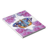 Farbiger Schmetterling Notizblock (angewinkelt)