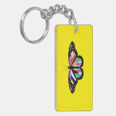 Farbiger Schmetterling Schlüsselanhänger (Vorderseite links)
