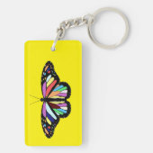 Farbiger Schmetterling Schlüsselanhänger (Rückseite)