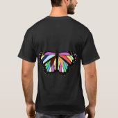 Farbiger Schmetterling T-Shirt (Rückseite)