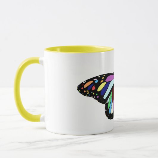 Farbiger Schmetterling Tasse (Links)