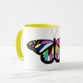 Farbiger Schmetterling Tasse (Vorderseite Links)