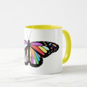 Farbiger Schmetterling Tasse (VorderseiteRechts)