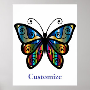 Farbiger Schmetterling Thunder_Cove Poster