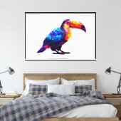 Farbiger Schöner Tukan Leinwanddruck (Insitu (Schlafzimmer))