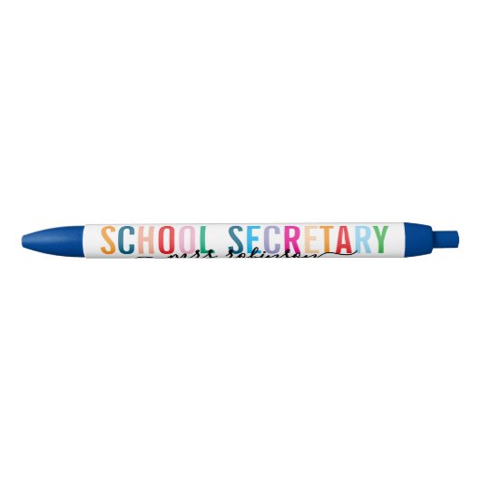 Farbiger Schulsekretärinnen-Stift mit individuelle Kugelschreiber (Vorderseite)