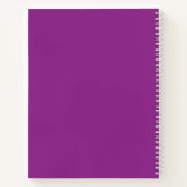 Farbiger Schwarz und Rosa Moderner Design - angepa Notizblock (Rückseite)