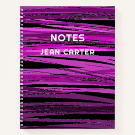 Farbiger Schwarz und Rosa Moderner Design - angepa Notizblock