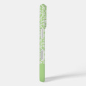 Farbiger schwarzer Damast Monogram Totbeutel Case-Mate iPhone Hülle (Rückseite / Rechts)