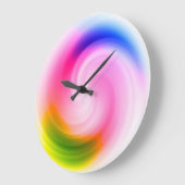 Farbiger Schwenk - Wall-Uhr Große Wanduhr (Winkel)