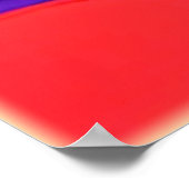 Farbiger See bei Sonnenuntergang Poster (Ecke)