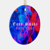 Farbiger Smoke Vape Shop Keramik Ornament (Rechts)