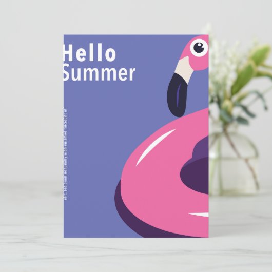 Farbiger Sommer Feiertagskarte (Stehend Vorderseite)