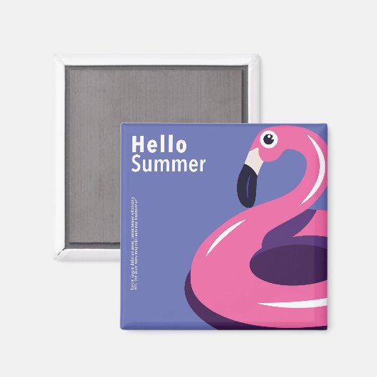 Farbiger Sommer Magnet (Vorderseite/Rückseite)