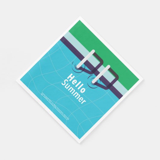 Farbiger Sommer Serviette (Ecke)