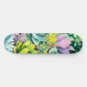 Farbiger Sommer Sukkulenten Botanischer Garten Skateboard (Horizontal)
