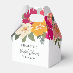 Farbiger Sommergarten Helle Florale Brautparty Geschenkschachtel